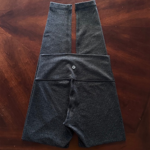 Lululemon Wunder Under 28" Hi-Rise Tight Luon Variegated Knit Heathered Black - Picture 12 of 16